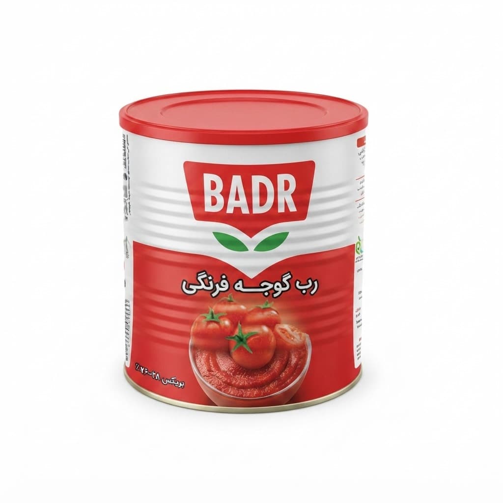 رب گوجه فرنگی بدر با عطر دلپذیر و رنگ خوشایند